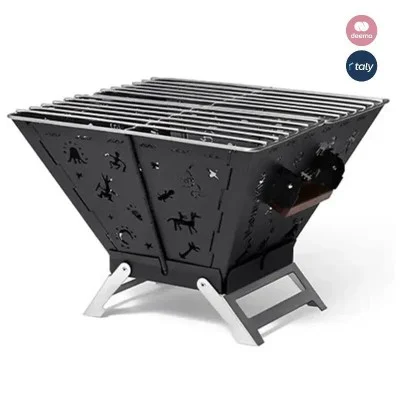 Naturehike Folding Fire Rack - Black (30*30*23)